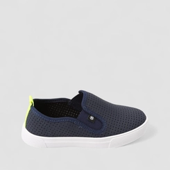 Slip On Infantil Molekinho Calce Fácil Detalhe Perfuros Marinho