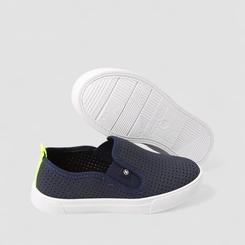 Slip On Infantil Molekinho Calce Fácil Detalhe Perfuros Marinho