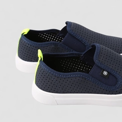 Slip On Infantil Molekinho Calce Fácil Detalhe Perfuros Marinho