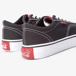 Tênis Coca Cola Surplay Canvas Casual Feminino Branco & Preto