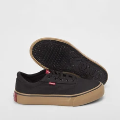 Tênis Coca Cola Surplay Canvas Casual Feminino Bege & Preto