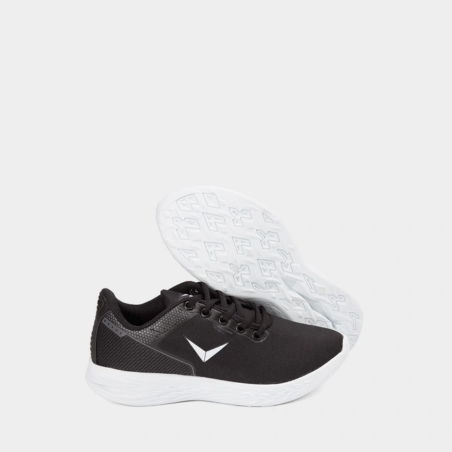 Tênis Infantil Vertus Jogging Detalhe Logo Tecido Preto