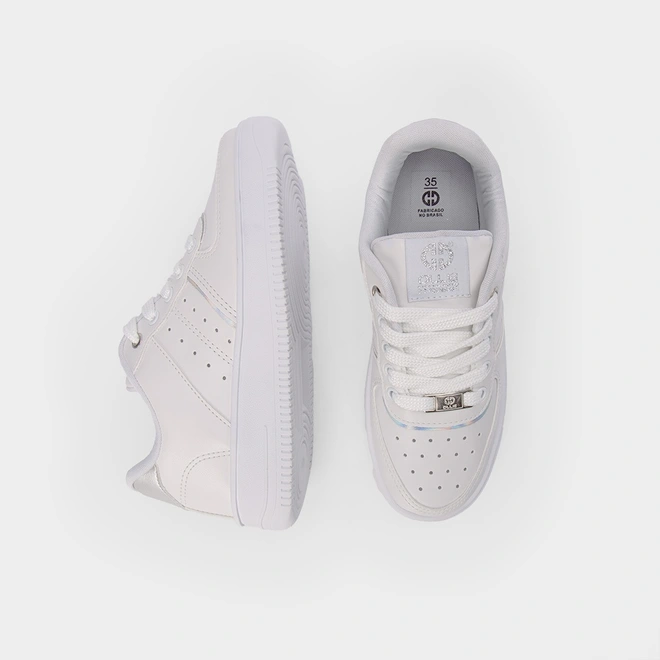 Tênis Feminino Ollie Originals Kings 3 Flatform Branco