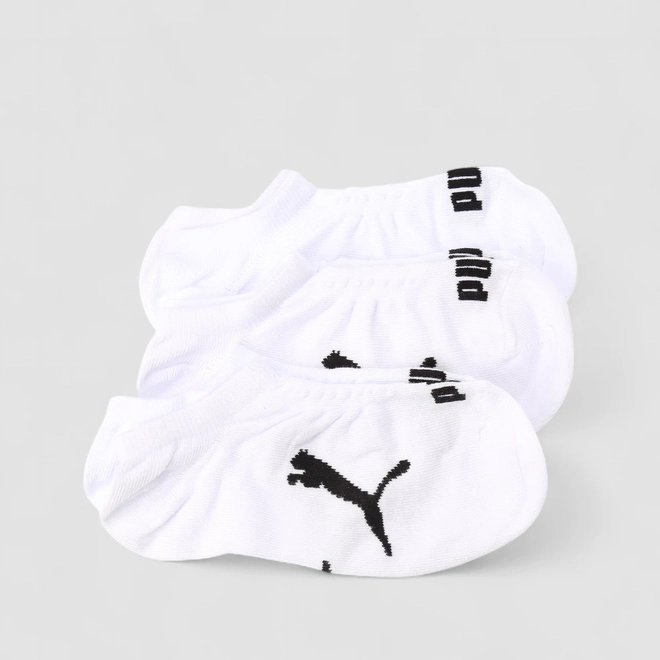 Kit Meia Sapatilha Puma 3 Pares 34-39 Branca