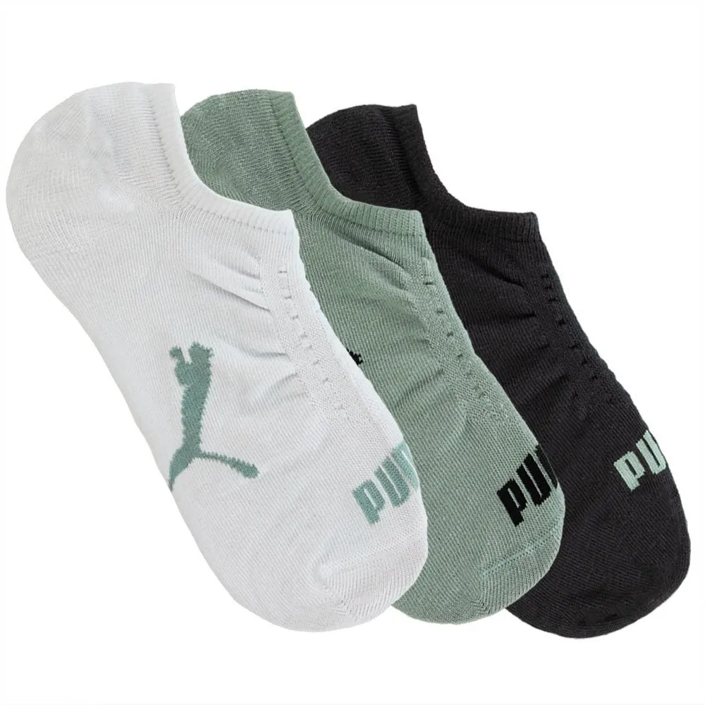 Kit Meia Sapatilha Puma 3 Pares 39-43 Verde Color