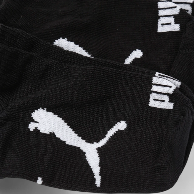 Meia Sapatilha Puma 25-28 Kit 3 Pares Preta