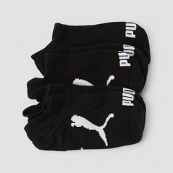 Meia Sapatilha Puma 25-28 Kit 3 Pares Preta