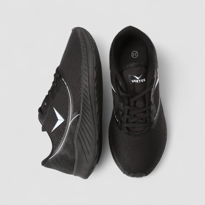 Tênis Vertus Esportivo Feminino Tecido Preto