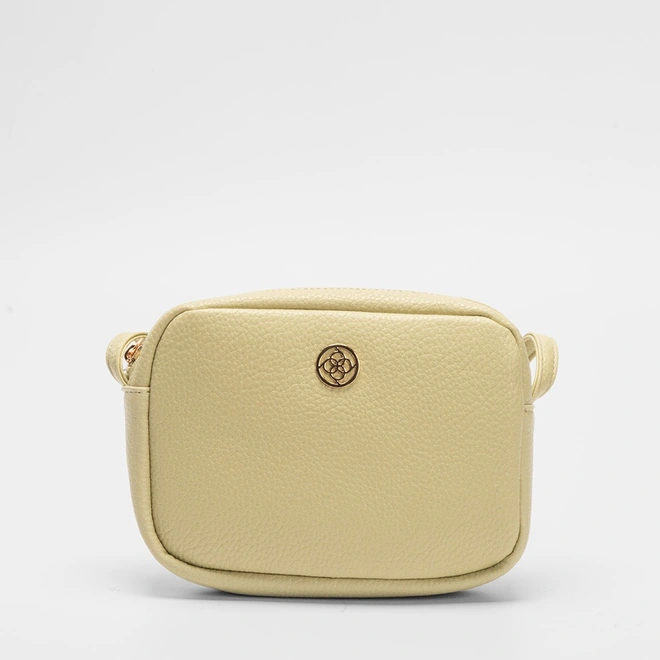 Bolsa Penélope Transversal Texturizada Verde