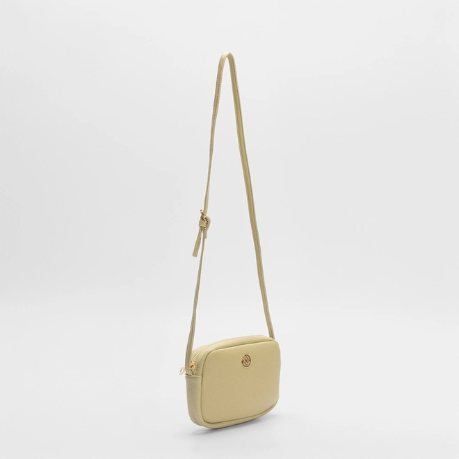 Bolsa Penélope Transversal Texturizada Verde