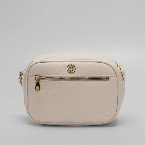 Bolsa Bag Penélope Transversal Texturizada Off White