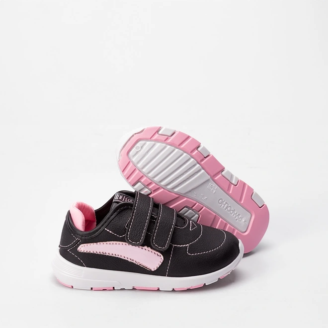 Tênis Infantil Pimpolho Street Urban Preto & Rosa