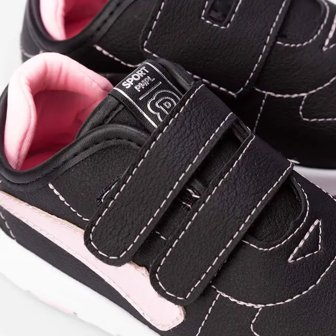 Tênis Infantil Pimpolho Street Urban Preto & Rosa