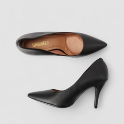 Scarpin Feminino Gabriela Salto Fino Espuma Amortecedora Preto