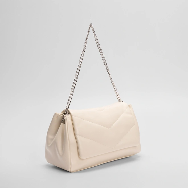 Bolsa Sstchel Gabriela Soft Matelasse Off White