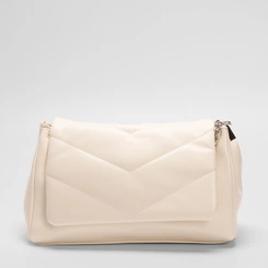 Bolsa Sstchel Gabriela Soft Matelasse Off White
