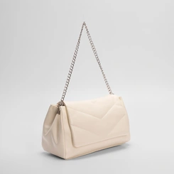 Bolsa Sstchel Gabriela Soft Matelasse Off White