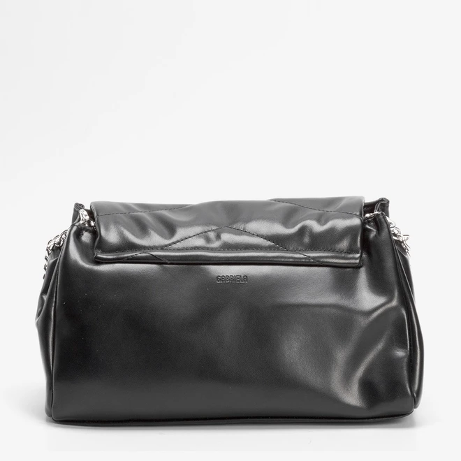 Bolsa Sstchel Gabriela Soft Matelasse Preto