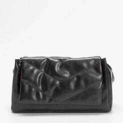 Bolsa Sstchel Gabriela Soft Matelasse Preto