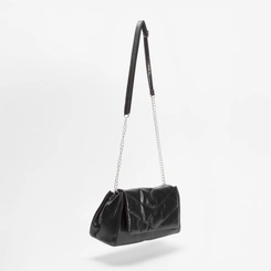 Bolsa Sstchel Gabriela Soft Matelasse Preto