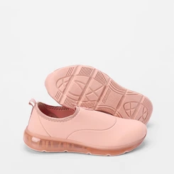 Tênis Actvitta Esportivo Feminino Detalhe Pesponto Rosa