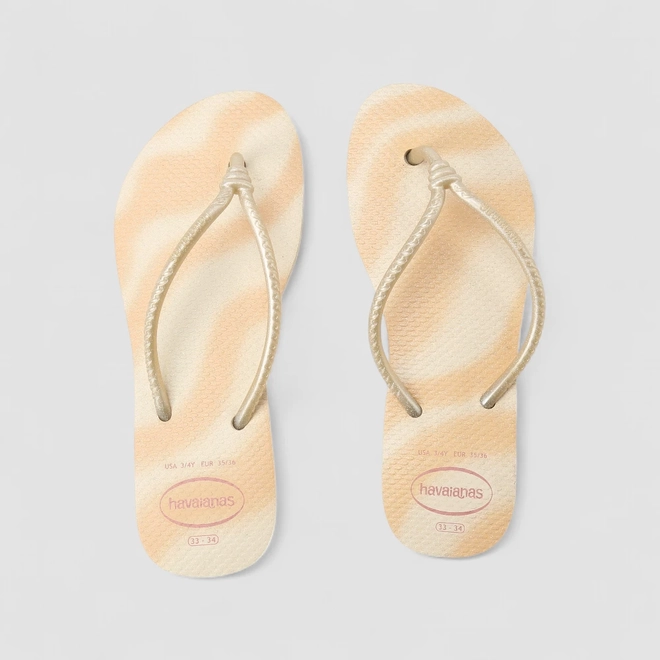 Chinelo Feminino Havaianas Original Glitter Amarelo