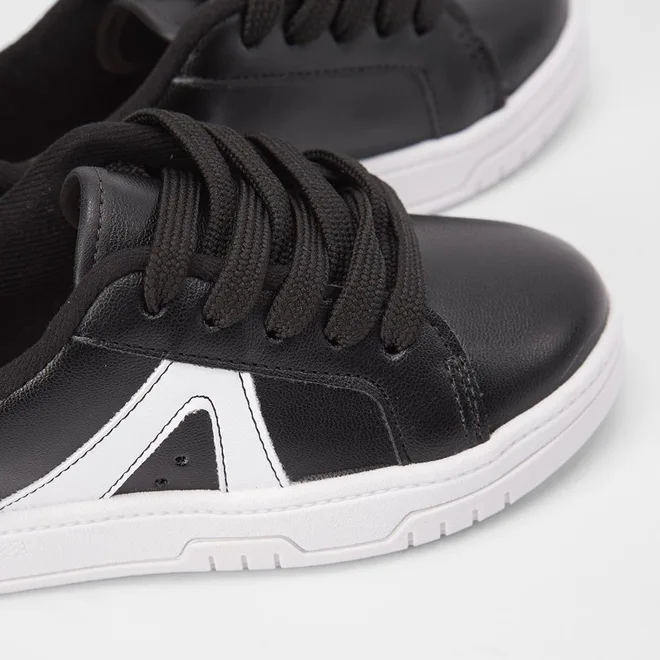 Tênis Infantil Molekinha Casual Detalhes Recortes Preto