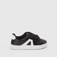 Tênis Infantil Molekinha Casual Detalhes Recortes Preto