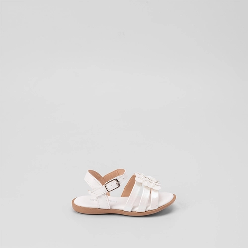 Sandália Infantil Gabrielinha Bebê Coração Branco