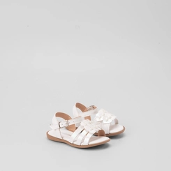 Sandália Infantil Gabrielinha Bebê Coração Branco