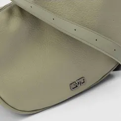 Bolsa Transversal Gabriela Média Alça Fivela Verde