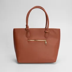 Bolsa Shopping Bag Gabriela Grande Com Carteira Texturizada Marrom