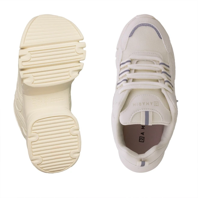 Tênis Ramarim Crystal Chunky Feminino Off White