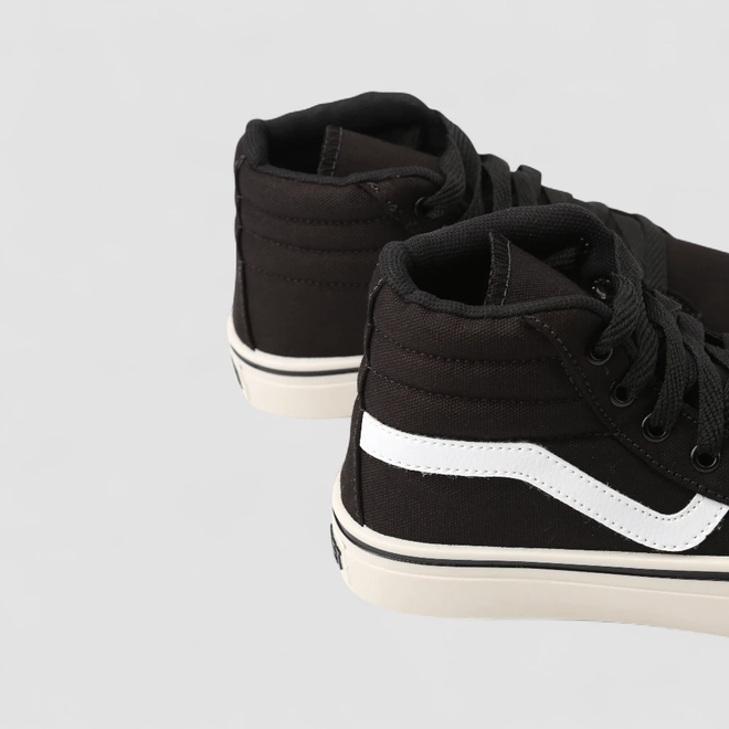Tênis Feminino Star Feet Casual Street Cano Alto Preto
