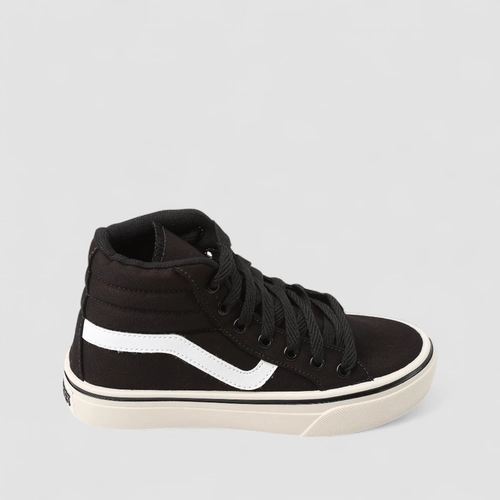 Tênis Feminino Star Feet Casual Street Cano Alto Preto