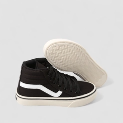 Tênis Feminino Star Feet Casual Street Cano Alto Preto