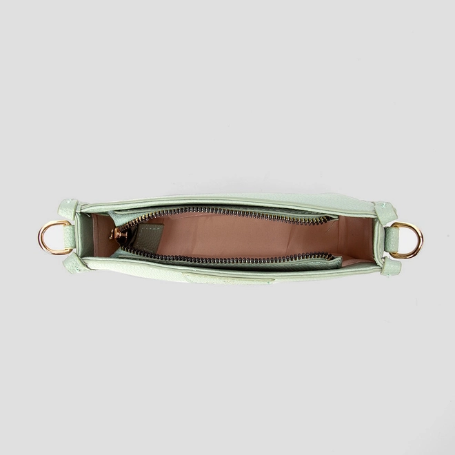 Bolsa Transversal Penélope Pequena Alça Glitter Verde