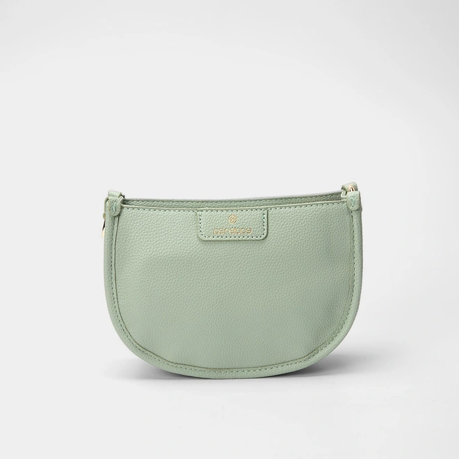 Bolsa Transversal Penélope Pequena Alça Glitter Verde