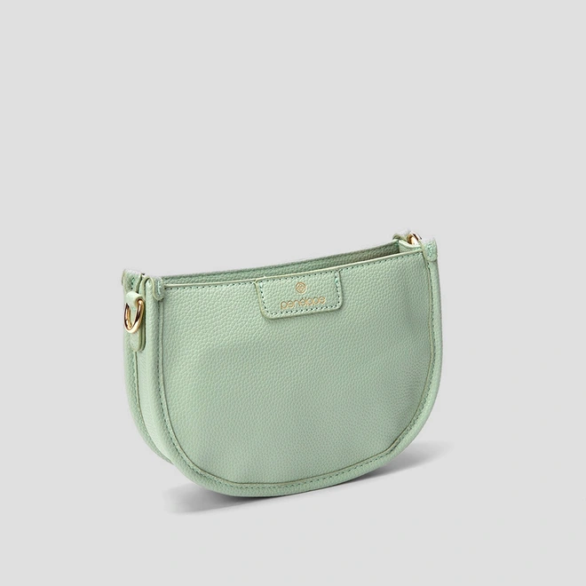 Bolsa Transversal Penélope Pequena Alça Glitter Verde