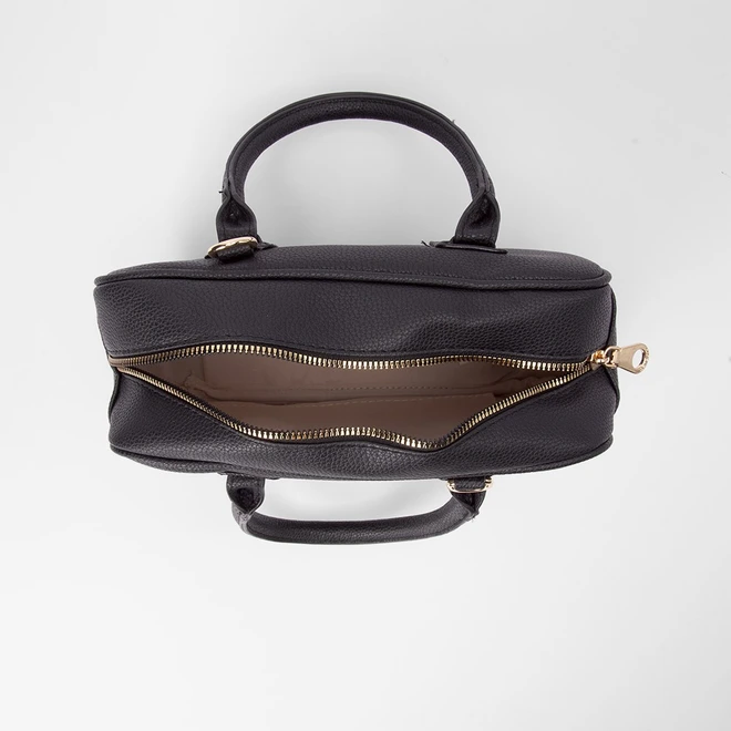 Bolsa Baú Penélope Detalhe Alça de Mão Preto