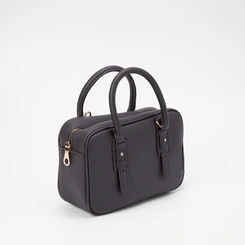 Bolsa Baú Penélope Detalhe Alça de Mão Preto