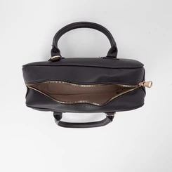 Bolsa Baú Penélope Detalhe Alça de Mão Preto