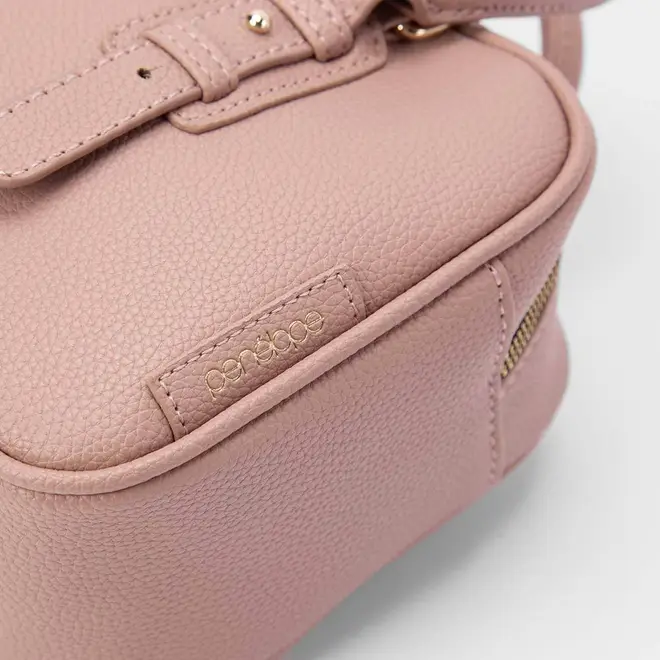 Bolsa Baú Penélope Detalhe Alça de Mão Rosa