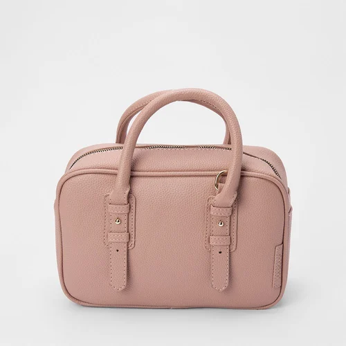 Bolsa Baú Penélope Detalhe Alça de Mão Rosa