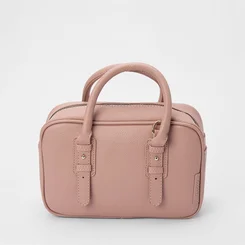 Bolsa Baú Penélope Detalhe Alça de Mão Rosa