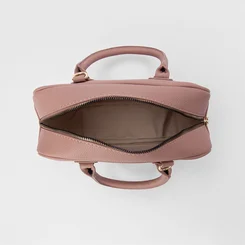 Bolsa Baú Penélope Detalhe Alça de Mão Rosa