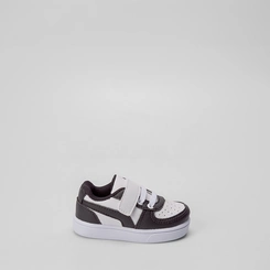 Tênis Infantil Vertus Casual Detalhe Recortes Preto & Branco