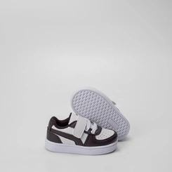 Tênis Infantil Vertus Casual Detalhe Recortes Preto & Branco