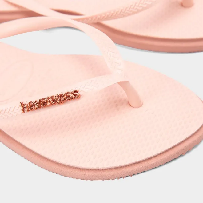 Chinelo Feminino Havaianas Slim Point Original Rosa