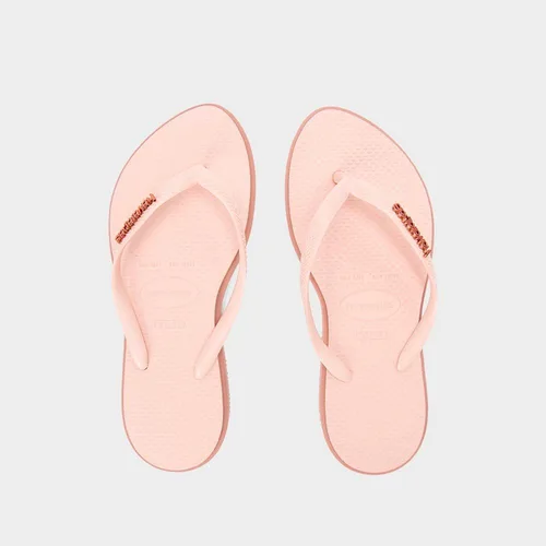 Vista 2 Chinelo Havaianas Slim Point Rosa Preto Havaianas Preto